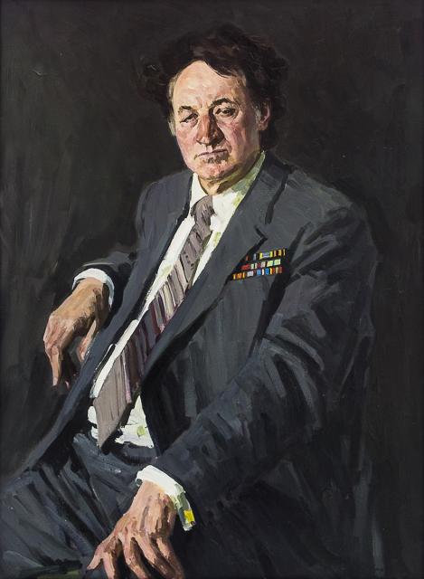 Ротницкий С.А. Портрет полковника запаса Петра Васильевича Шпильфогеля. 1981